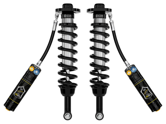 2022-2025 Toyota Tundra 1.25-3.5 Inch Lift 2023-2025 Sequoia 3-4.5 Inch Lift Front V.S. 2.5 Series Coilover Kit Remote Reservoir W  CDXS Pair Icon Vehicle Dynamics