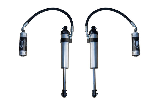 2003-2024 Toyota 4Runner 2005-2023 Toyota Tacoma 2007-2014 Toyota FJ Cruiser Front 2.5 Vs Stock Width Remote Reservoir Secondary Shocks Pair Icon Vehicle Dynamics