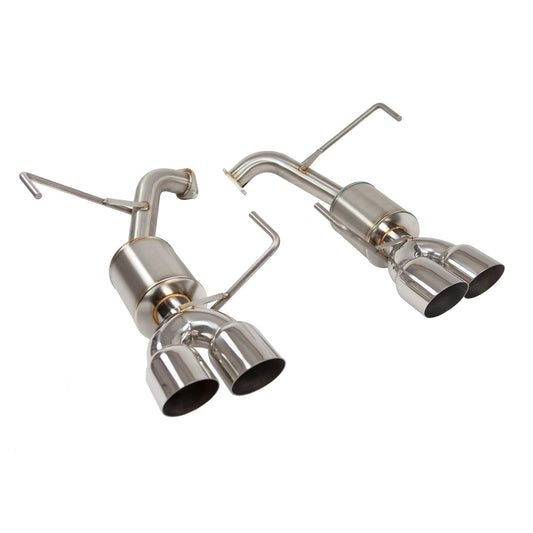 Nameless Performance Axleback Exhaust - 2019-2021 Subaru STi/2018 STi RA - 5" Muffler - 3.5" Single Wall Tips