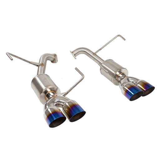 Nameless Performance Axleback Exhaust - 2022+ Subaru WRX - 5" Muffler - 3.5" Single Wall Neochrome Tips