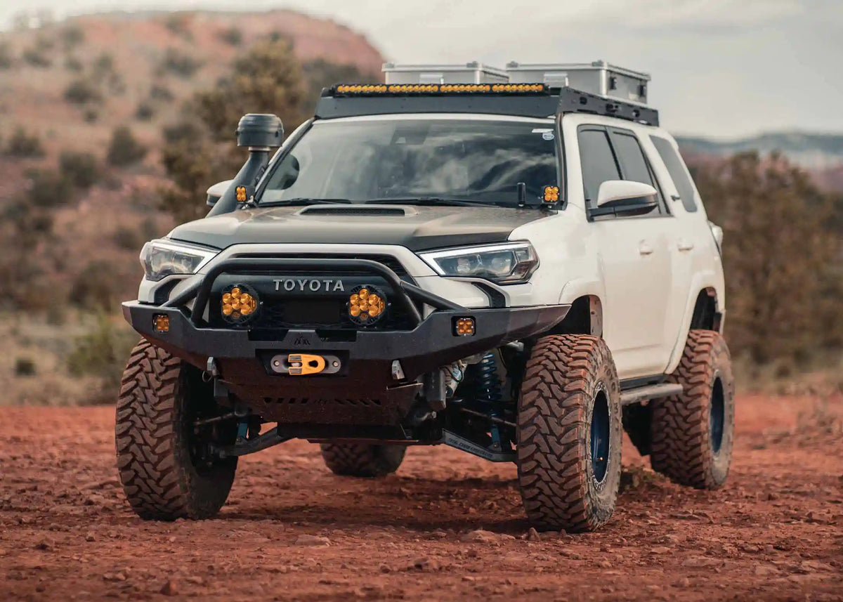 Prerunner Overlander Hi-Lite Overland Toyota 4Runner Front Bumper 5th Gen (2010-2024) [PreR ...