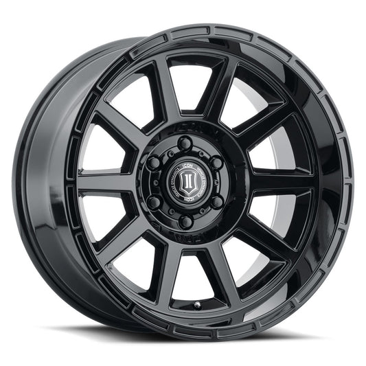 Recoil 20 X 10 / 6 X 135 / -24 MM / 4.5 Inch Back Space Gloss Black, ICON Alloys