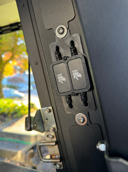 Kingpin Light Switch Double Mounting Plate (Super Pacific)