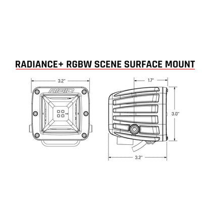 Radiance Plus Scene RGBW Surface Mount Pair RIGID Industries