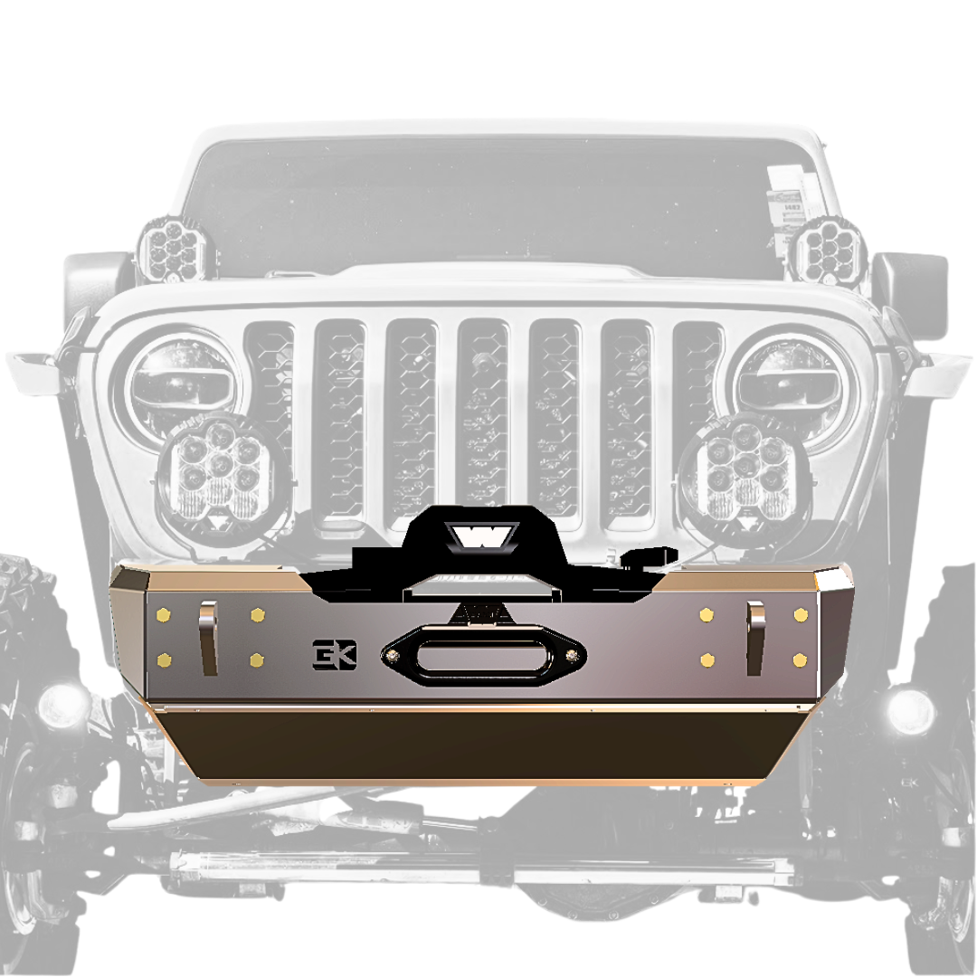 Gauntlet Front Bumper w/Winch Plate for Jeep JL/JT  (2018+)