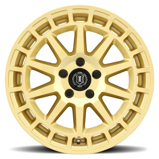Journey 17 X 8 / 5 X 4.5 / 38 MM / 6 Inch Back Space Gloss Gold, ICON Alloys