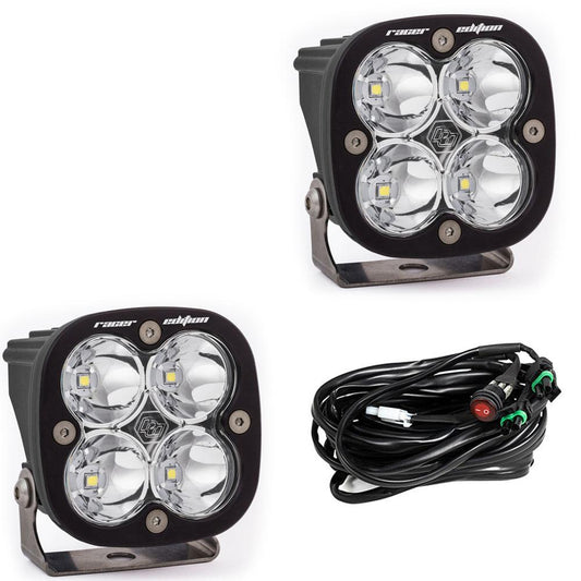 Squadron Racer Edition LED Light Pod Pair (Racer Spot; Clear)