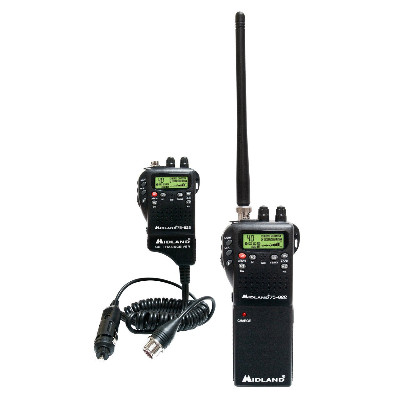 Midland "2 n 1" 40 Channel Hand Held with Mobile Adaptor [A]