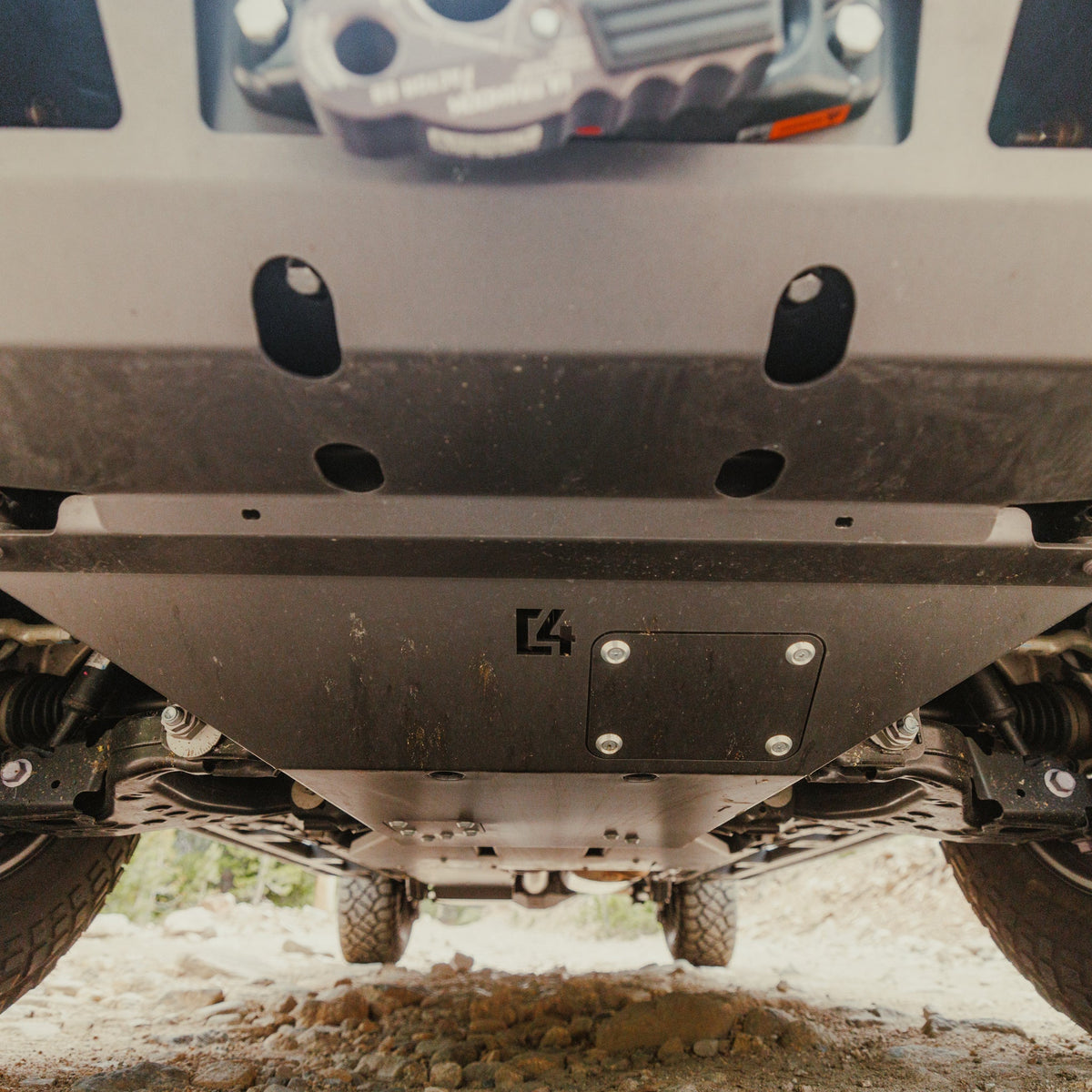 Land Cruiser, 4Runner & Tacoma Front Skid Plate / 250 Series, 6th Gen & 4th Gen / 2024+ | Hammer Black Powder Coat