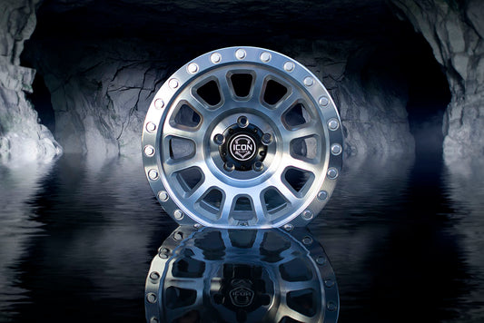 Hulse 18 X 9 / 8 X 170 6MM Offset 5.25 Inch Backspace Sliver Machined, ICON Alloys