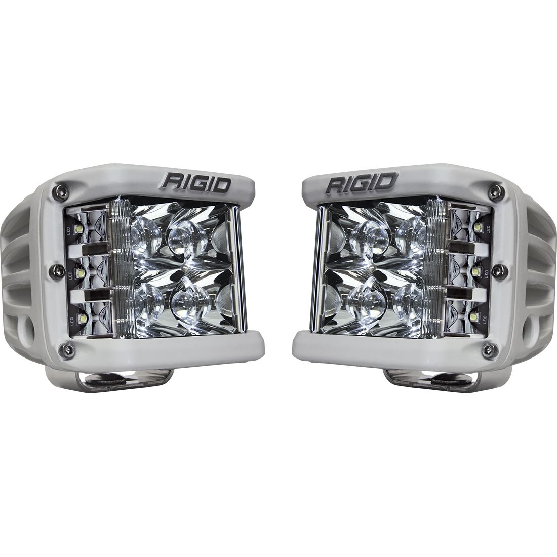 Spot Surface Mount White Housing Pair D-SS Pro RIGID Industries