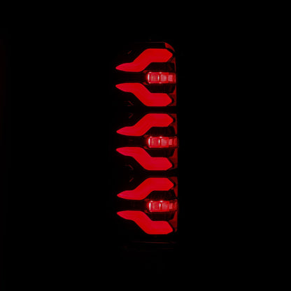 87-96 Ford F-Series/Bronco LUXX-Series LED Tail Lights Black Red | AlphaRex