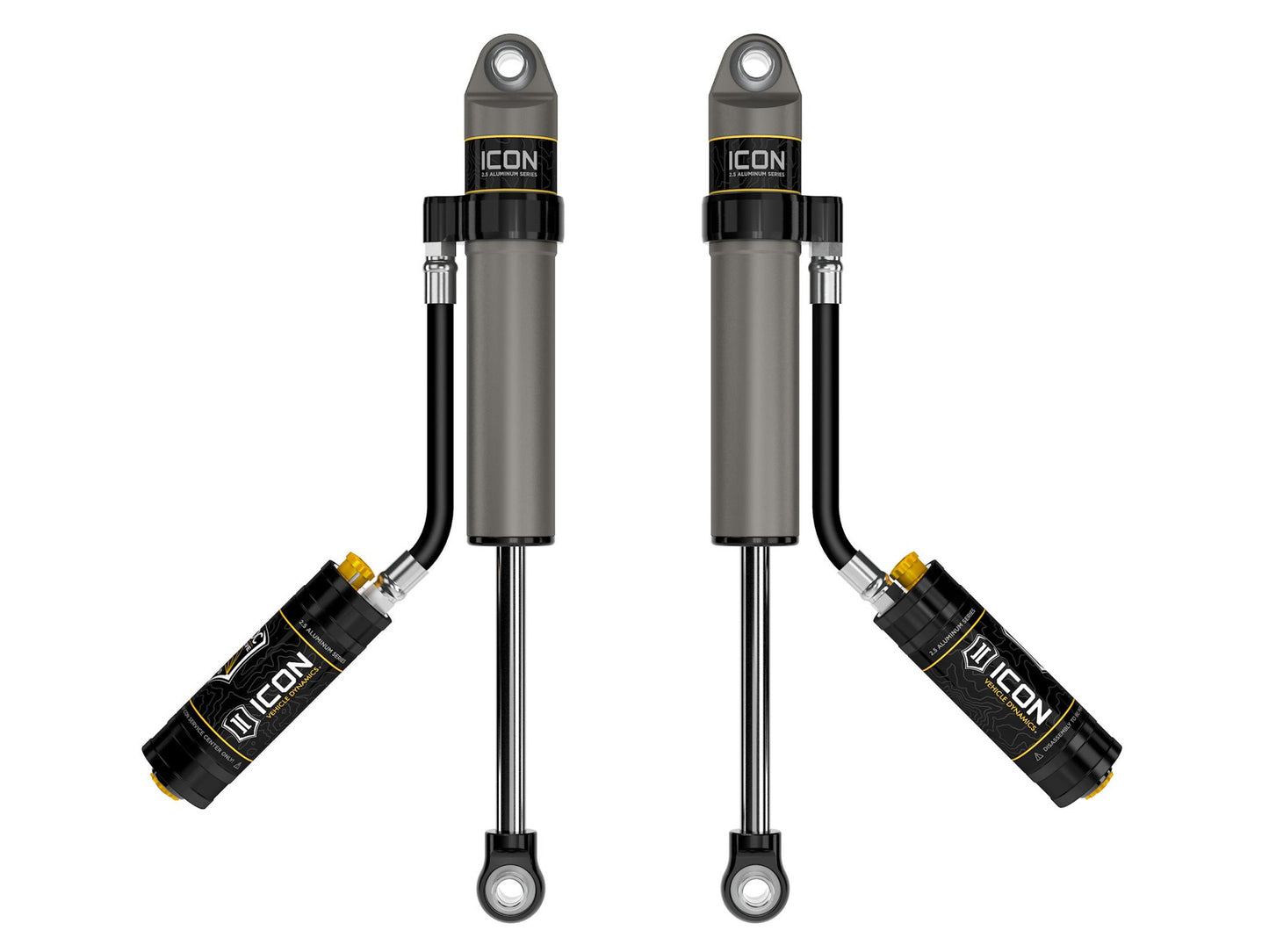 1997-2023 Nissan Patrol Y61 2 Inch Lift Rear V.S. 2.5 Aluminum Series Shock Absorbers Remote Reservoir W/ CDCV Pair Icon Vehicle Dynamics