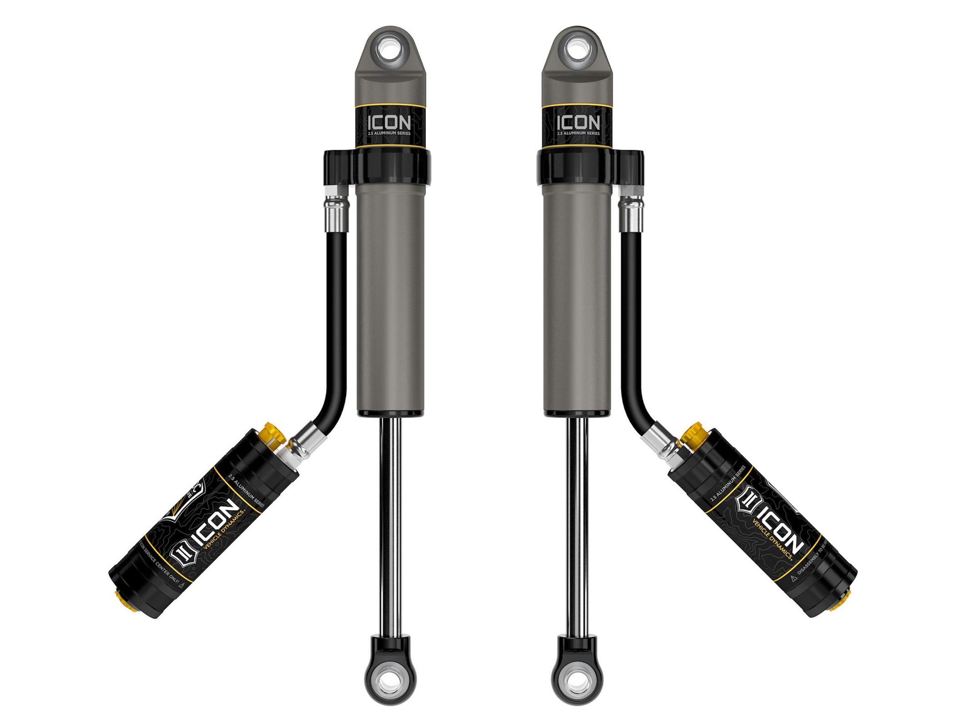 1997-2023 Nissan Patrol Y61 2 Inch Lift Rear V.S. 2.5 Aluminum Series Shock Absorbers Remote Reservoir W/ CDCV Pair Icon Vehicle Dynamics