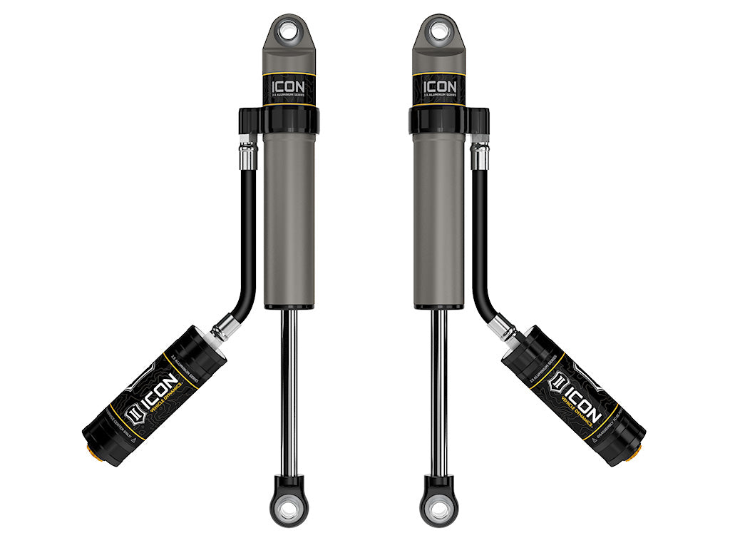 1997-2023 Nissan Patrol Y61 2 Inch Lift Rear V.S. 2.5 Aluminum Series Shock Absorbers Remote Reservoir Pair Icon Vehicle Dynamics