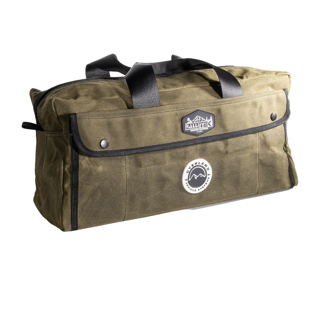 RalliTEK Edition Small Duffle Bag with Handle & Straps - #16 Waxed Canvas Storage