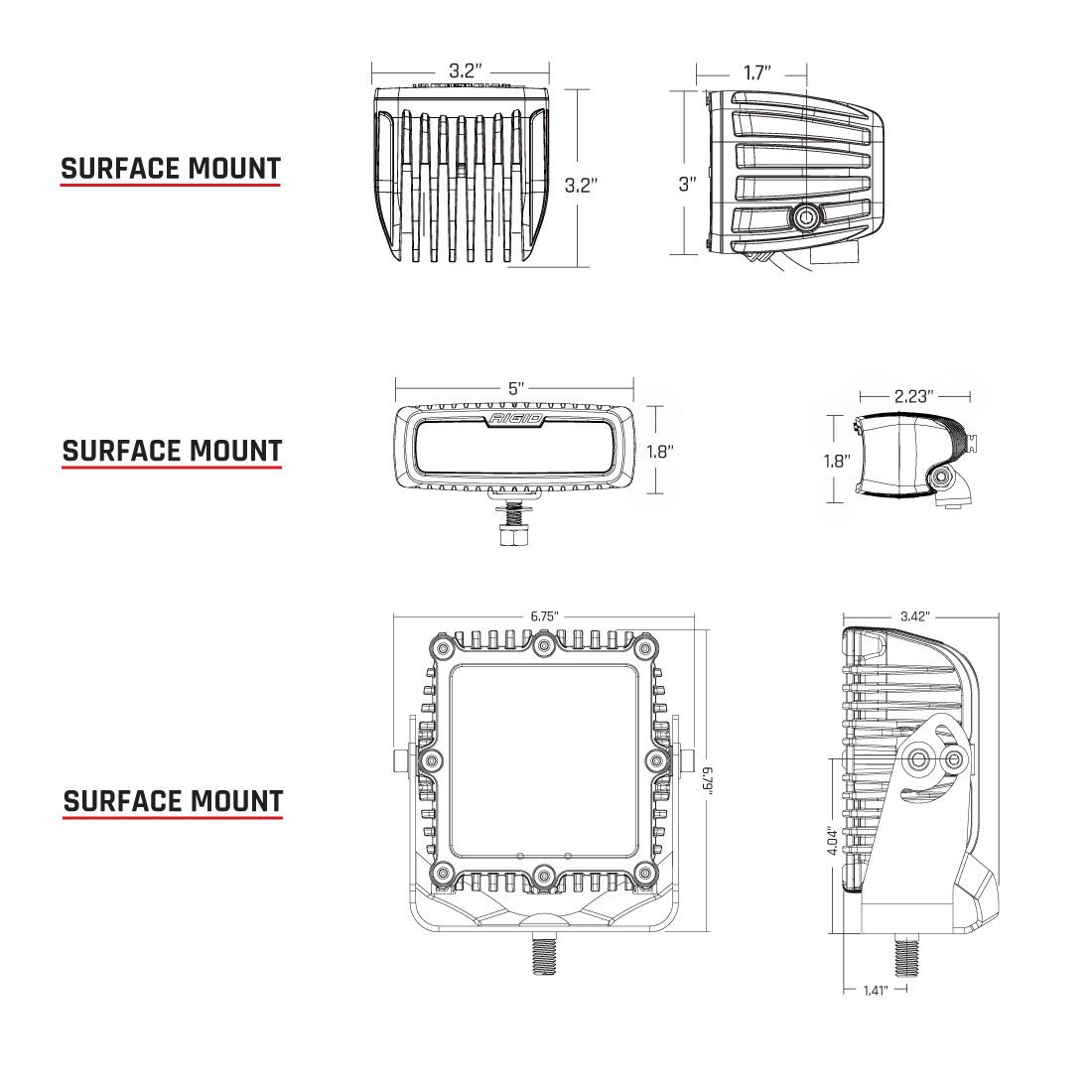 Spot E-Mark Pair SR-Q Pro RIGID Industries