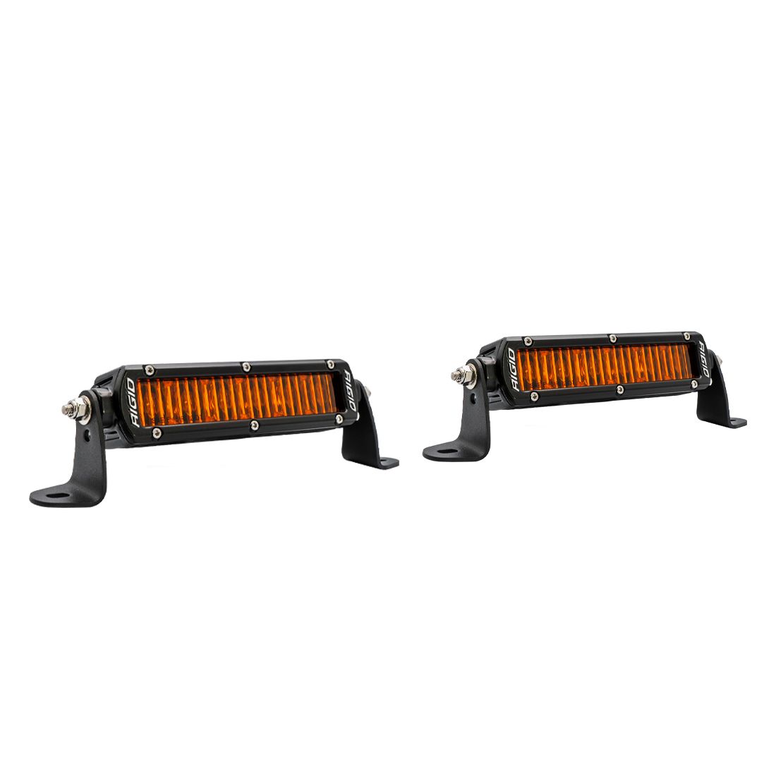 SR-Series SAE 6 Inch with Amber PRO Lens Pair Rigid Industries