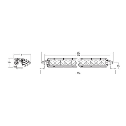 SR-Series SAE 6 Inch with Amber PRO Lens Pair Rigid Industries