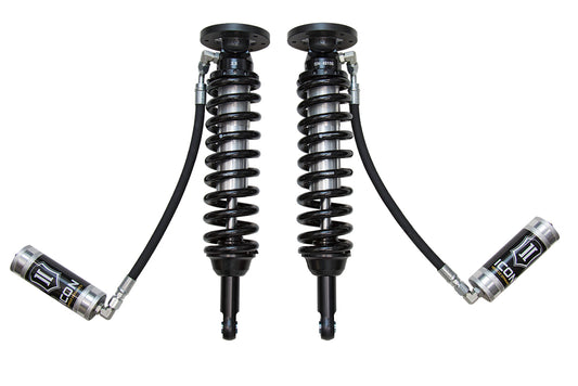 2009-2013 Ford F-150 4WD 1.75-2.63 Inch Lift Front V.S. 2.5 Series Coilover Kit Remote Reservoir Icon Vehicle Dynamics