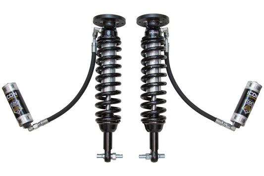 2014 Ford F-150 4WD 1.75-2.63 Inch Lift Front V.S. 2.5 Series Coilover Kit Remote Reservoir W/ CDCV Icon Vehicle Dynamics