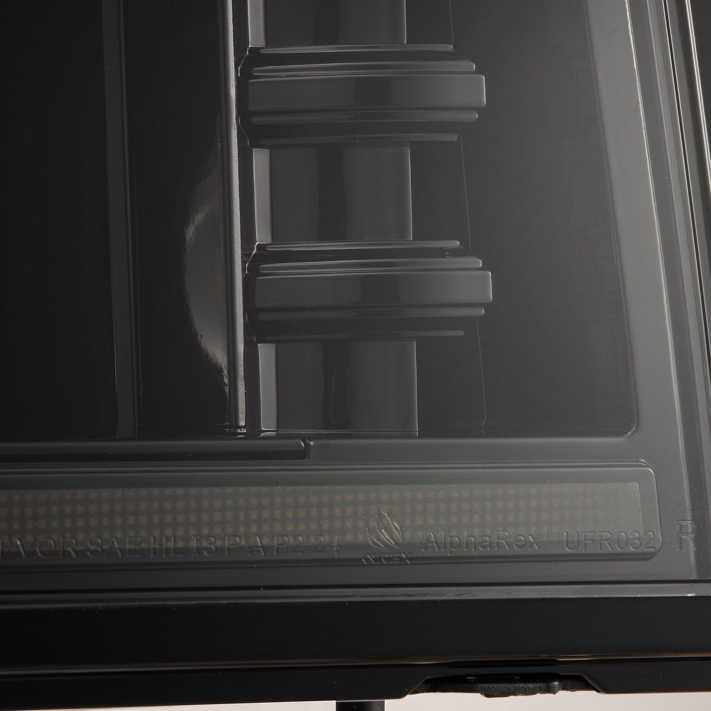 92-96 Ford F-Series/Bronco LUXX-Series LED Projector Headlights Alpha-Black | AlphaRex