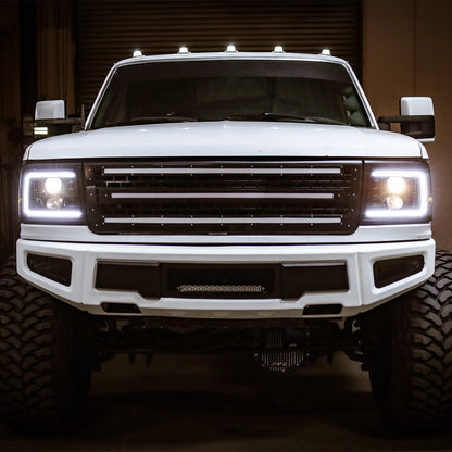 92-96 Ford F-Series/Bronco LUXX-Series LED Projector Headlights Chrome | AlphaRex