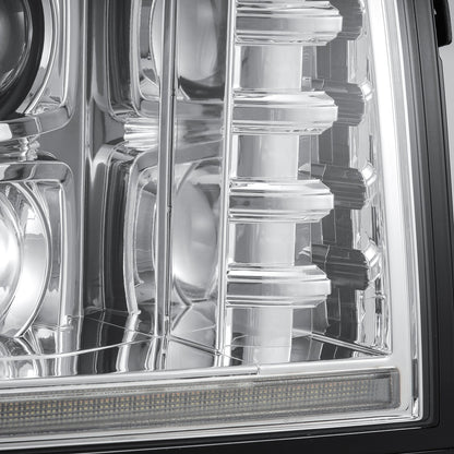 92-96 Ford F-Series/Bronco PRO-Series Halogen Projector Headlights Chrome | AlphaRex