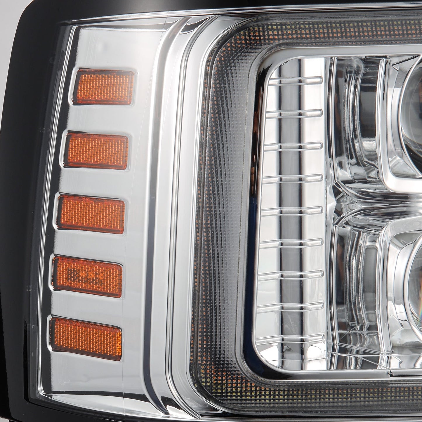 92-96 Ford F-Series/Bronco PRO-Series Halogen Projector Headlights Chrome | AlphaRex