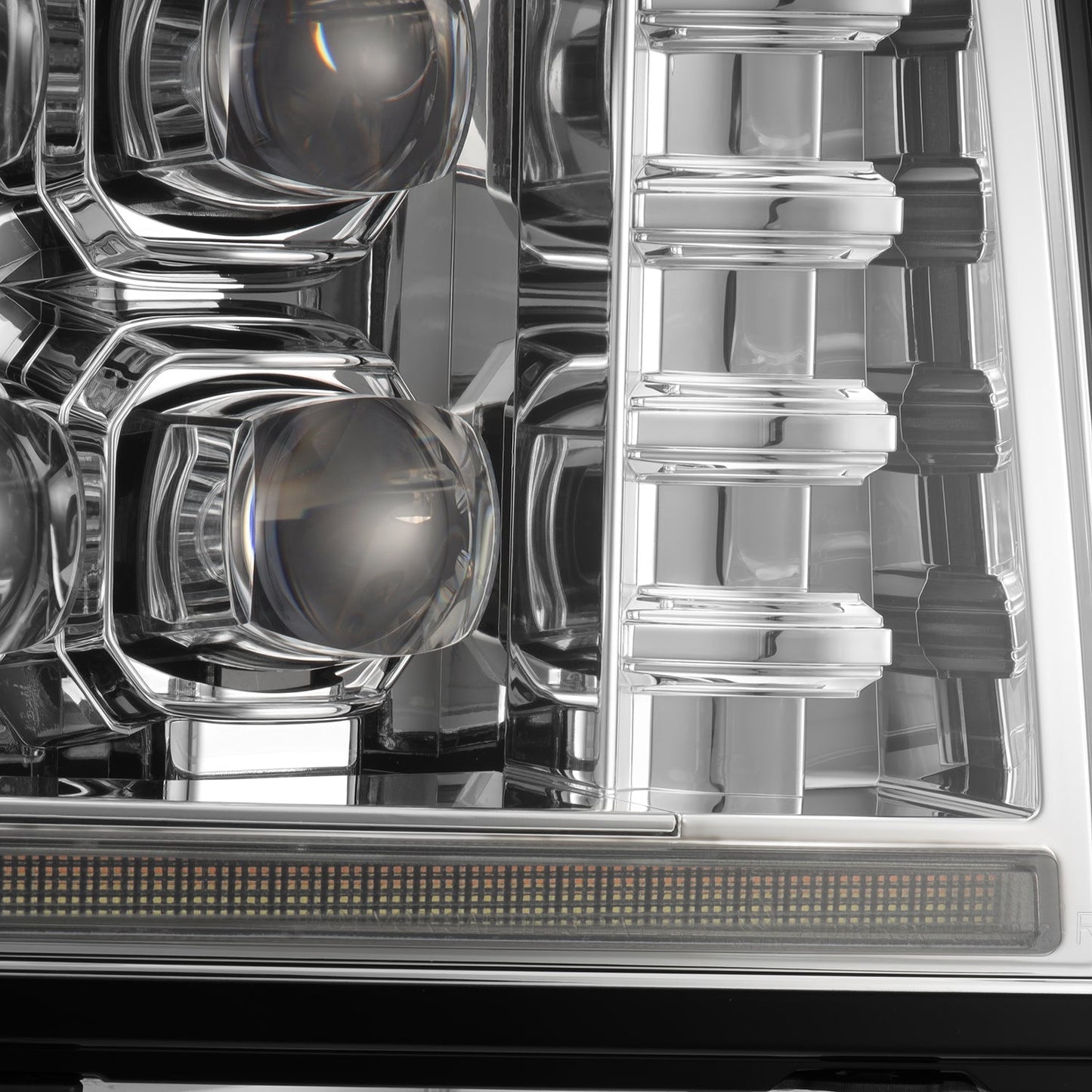 92-96 Ford F-Series/Bronco NOVA-Series LED Projector Headlights Chrome | AlphaRex
