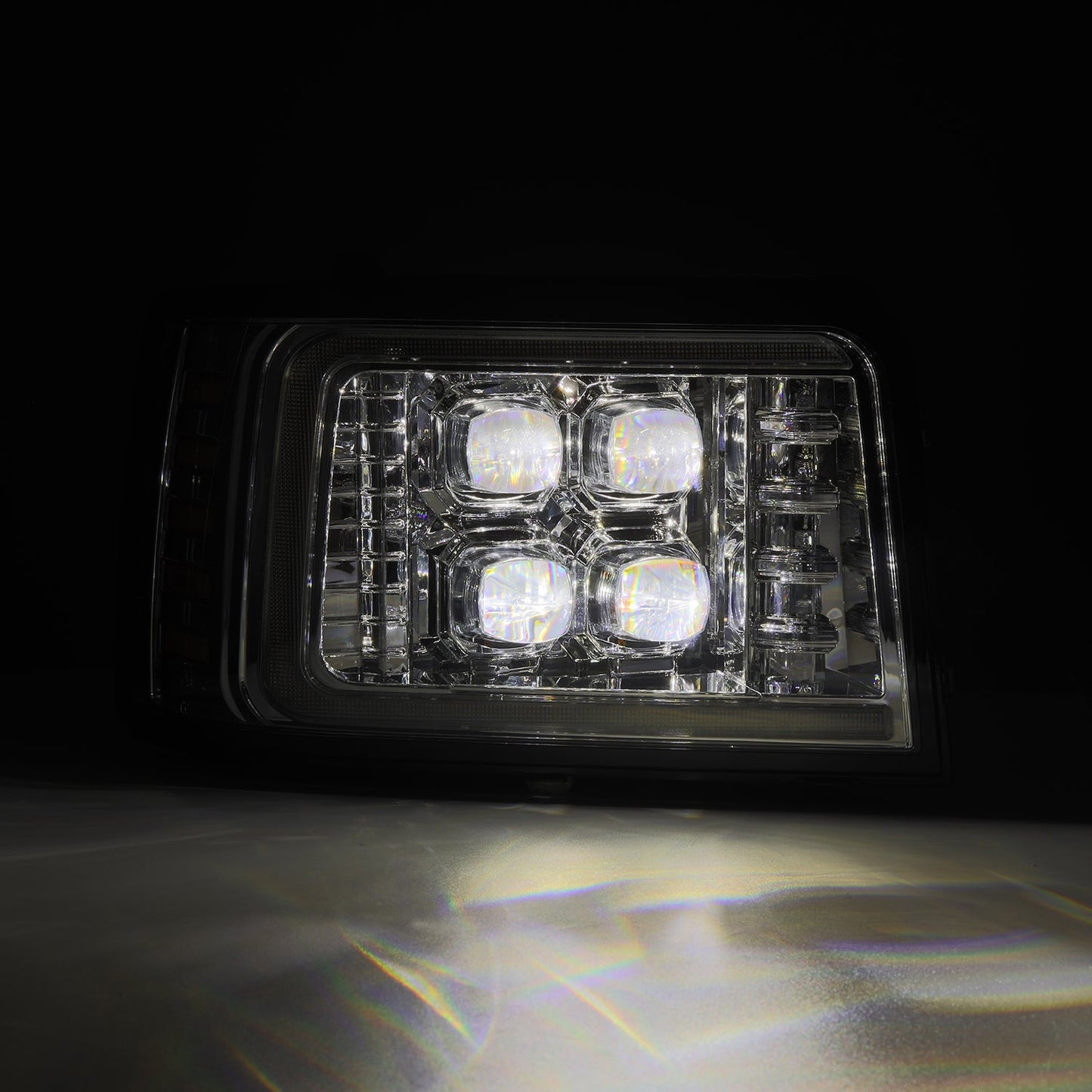 92-96 Ford F-Series/Bronco NOVA-Series LED Projector Headlights Chrome | AlphaRex