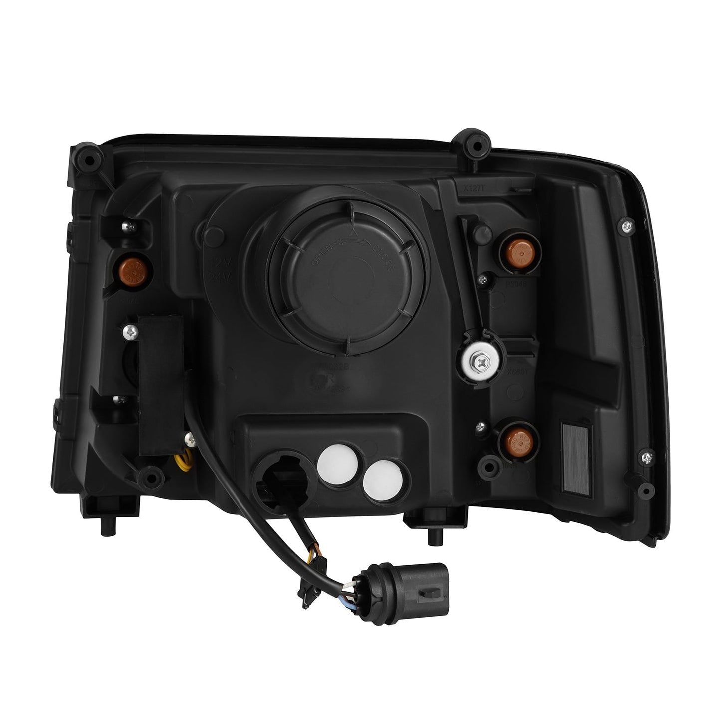 92-96 Ford F-Series/Bronco PRO-Series Halogen Projector Headlights Chrome | AlphaRex