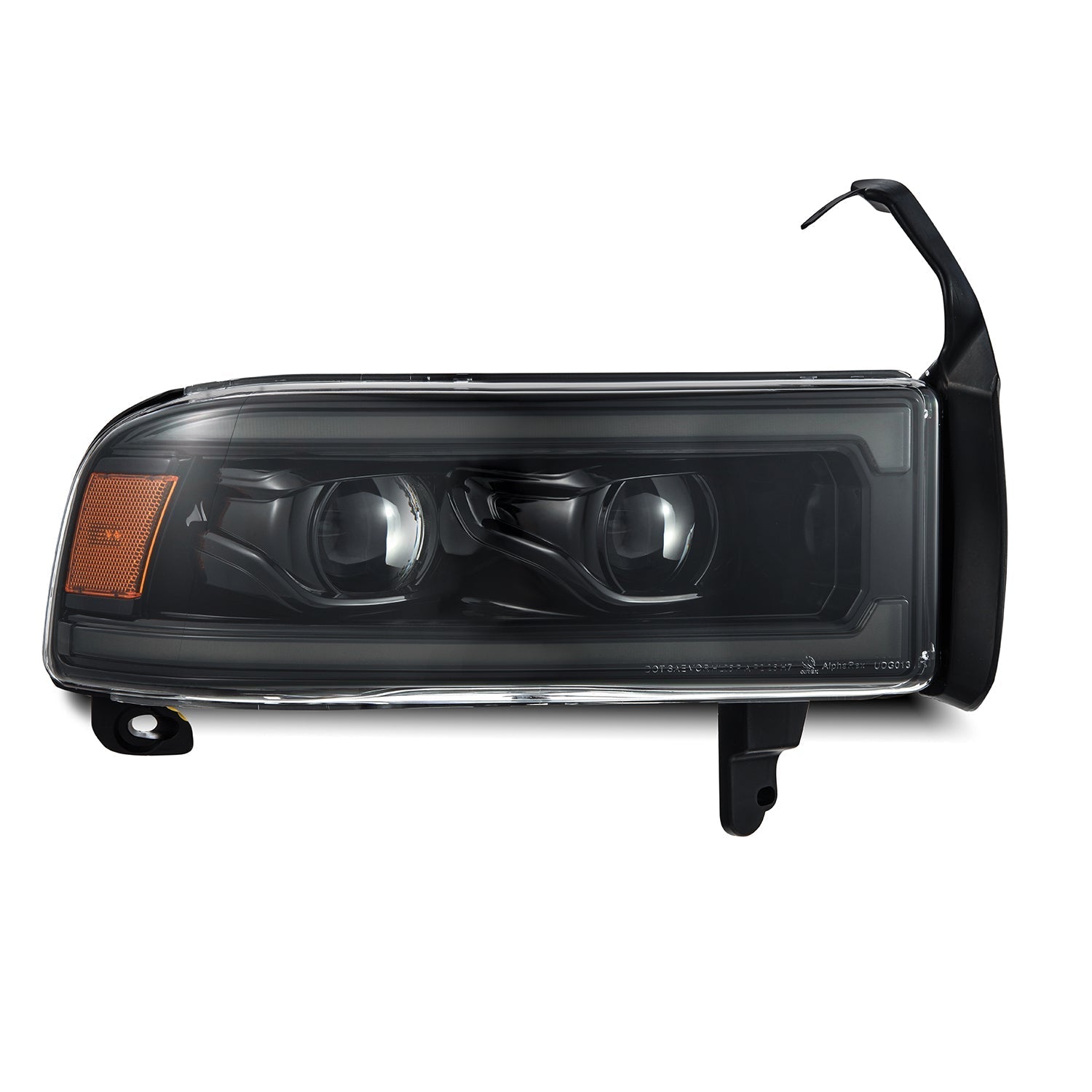 94-01 Dodge Ram 1500/94-02 Ram 2500/3500 LUXX-Series LED Headlights Alpha-Black | AlphaRex