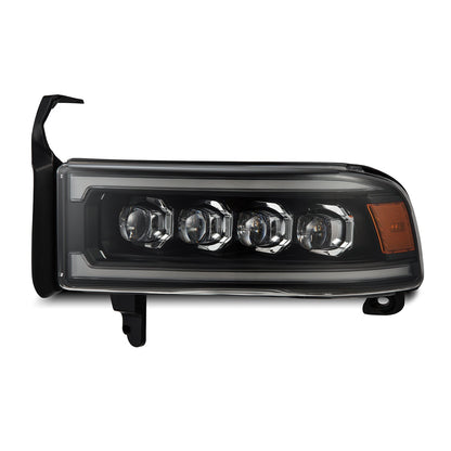 94-01 Dodge Ram 1500/94-02 Ram 2500/3500 NOVA-Series LED Headlights Black | AlphaRex