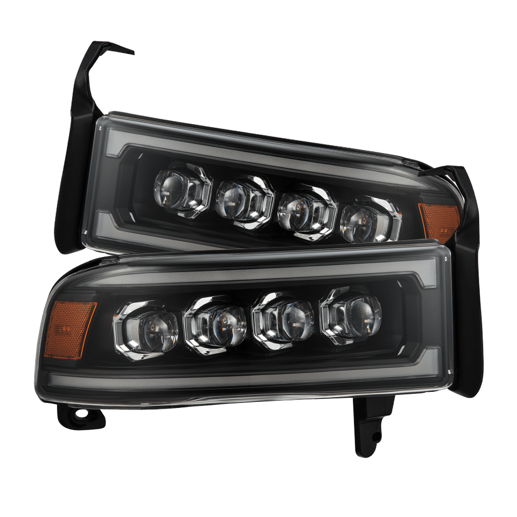 94-01 Dodge Ram 1500/94-02 Ram 2500/3500 NOVA-Series LED Headlights Black | AlphaRex