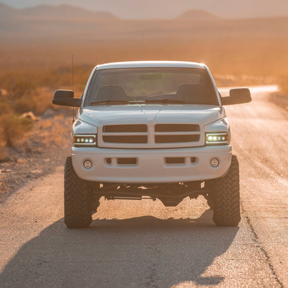94-01 Dodge Ram 1500/94-02 Ram 2500/3500 NOVA-Series LED Headlights Black | AlphaRex