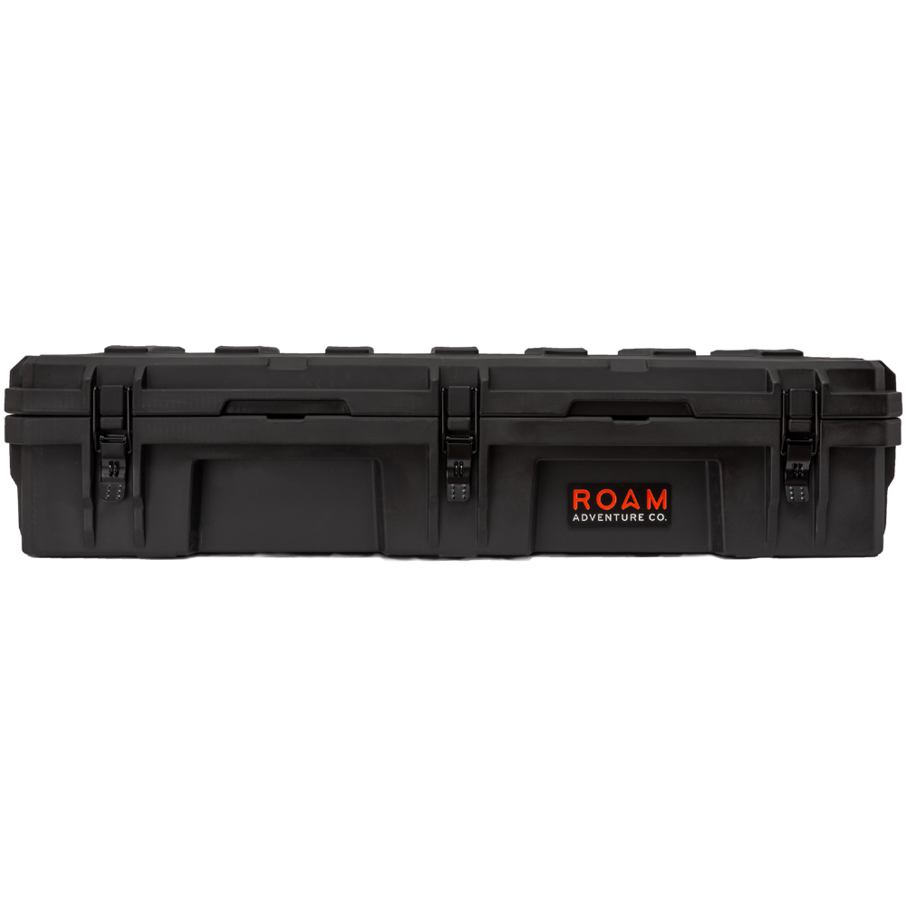 ROAM 95L Rugged Case — large low-profile durable storage box in Black color