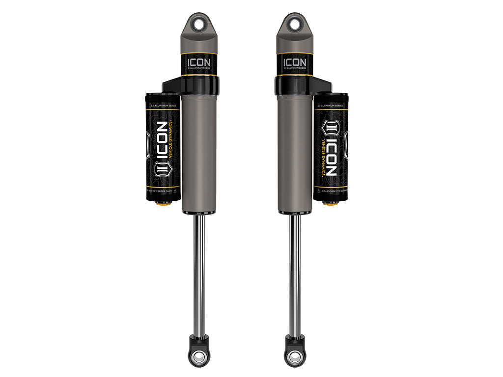 2009-2024 Ford F-150 2004-2008 Ford F-150 4WD 0-1 Inch Lift Rear V.S. 2.5 Aluminum Series Shock Absorbers Piggyback Reservoir Pair Icon Vehicle Dynamics
