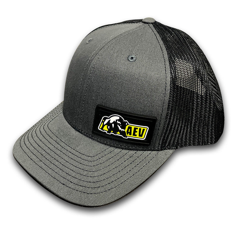 AEV Patch Logo Trucker Hat - Grey/Black