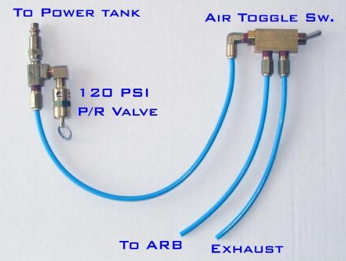 Pneumatic Air Toggle Switches For Air Lockers Two Axle, Pneumatic  6MM Power Tank