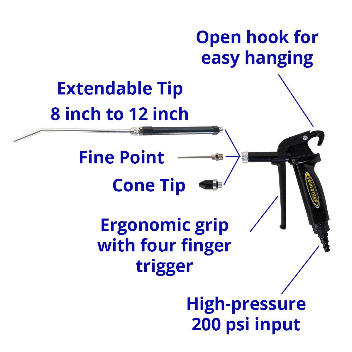 Master Blaster Blow Gun Kit Power Tank