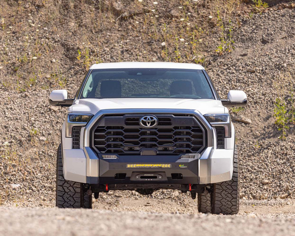 Raid Front Winch Bumper - 20" Inch Light Bar - for Toyota Tundra (2022+) With 20" Sigle row lightbar