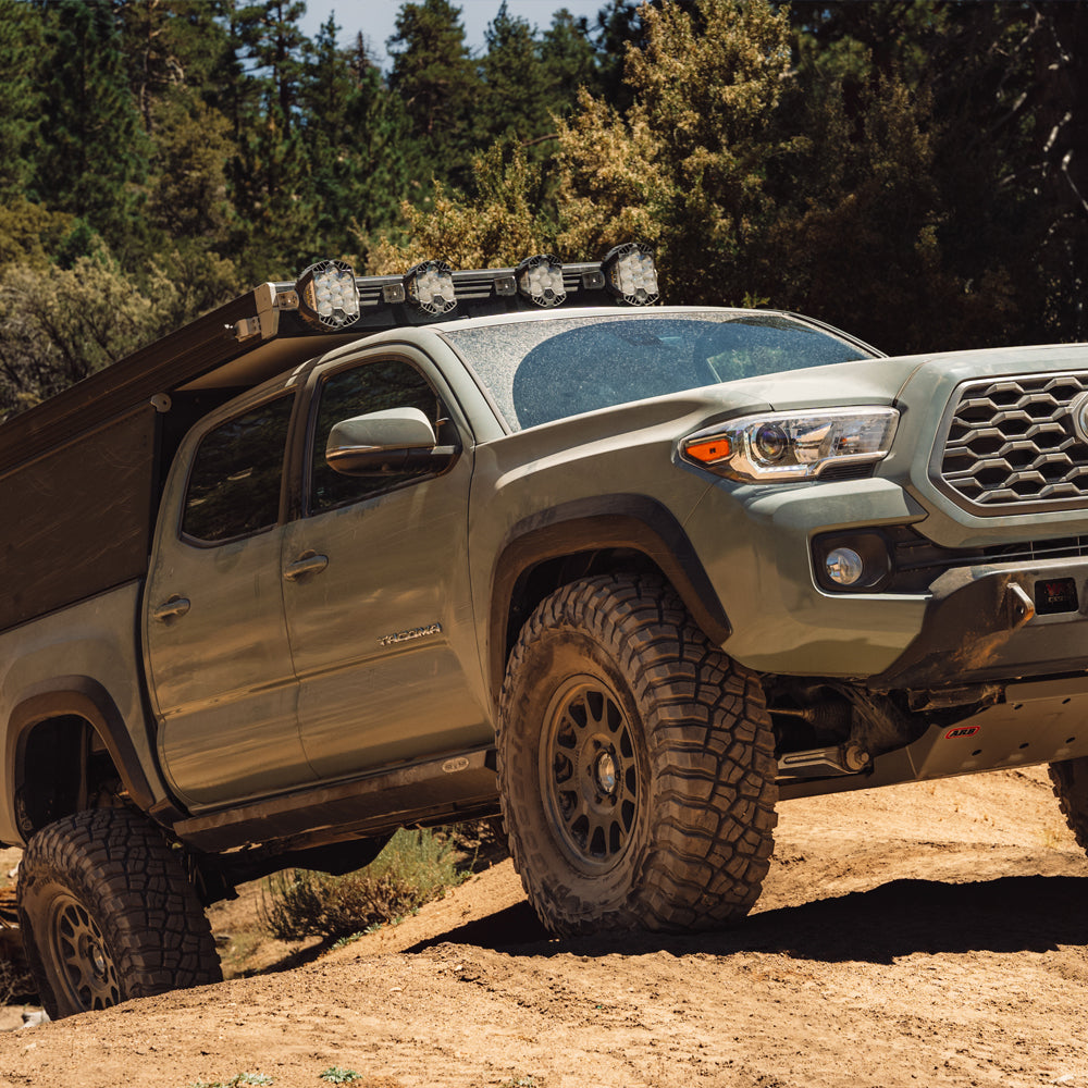 Tacoma Rock Sliders Drivers Side Sub Part For 05-23 Toyota Tacoma Black Powdercoat Steel Rock Slide Engineering