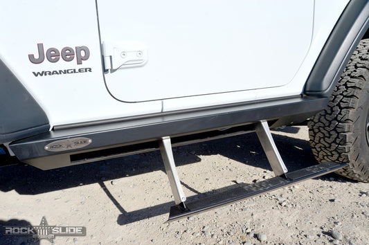 Jeep JL Side Step Sliders For 18-23 Wrangler JL 2 Door Models Passenger Side Sub Part Rock Slide Engineering