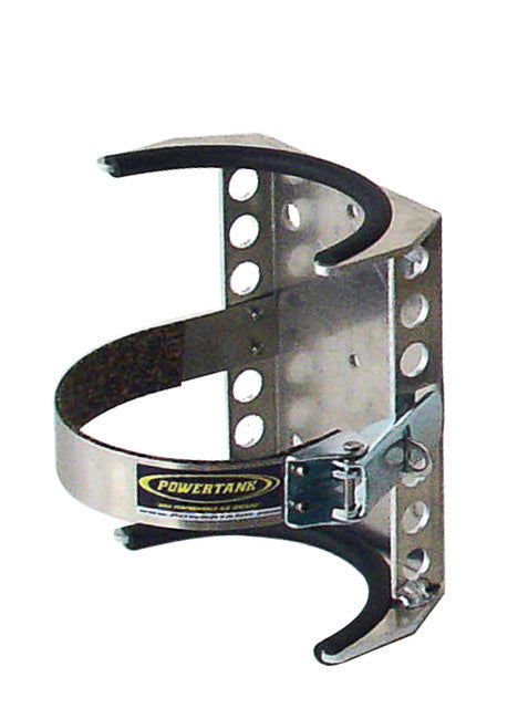 CO2 Tank Bracket 2.5 Lb 4.4 Inch Diameter Aluminum Power Tank