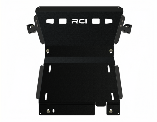 Engine Skid Plate | 19-Present Silverado - 1/4" 5052 Aluminum - Black Powder Coat