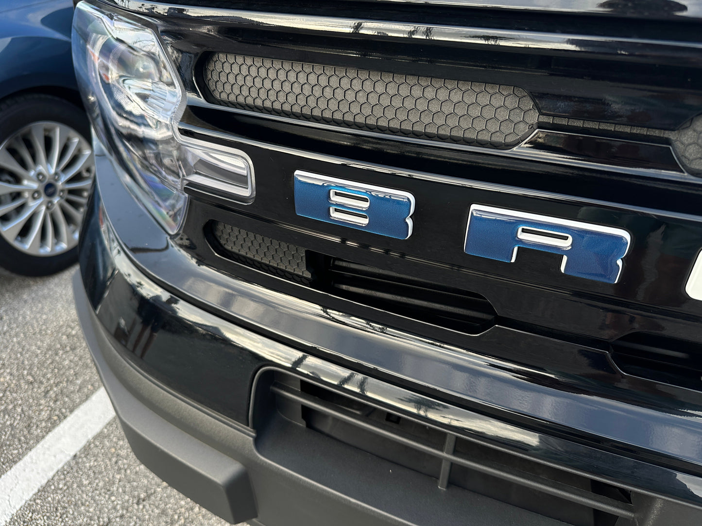 Front Grille Letters Overlays Fits 2021-2026 Ford Bronco Sport