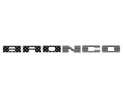 Front Grille Letters Overlays Fits 2021-2027 Ford Bronco Sport