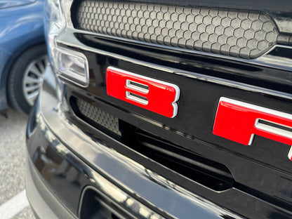Front Grille Letters Overlays Fits 2021-2026 Ford Bronco Sport