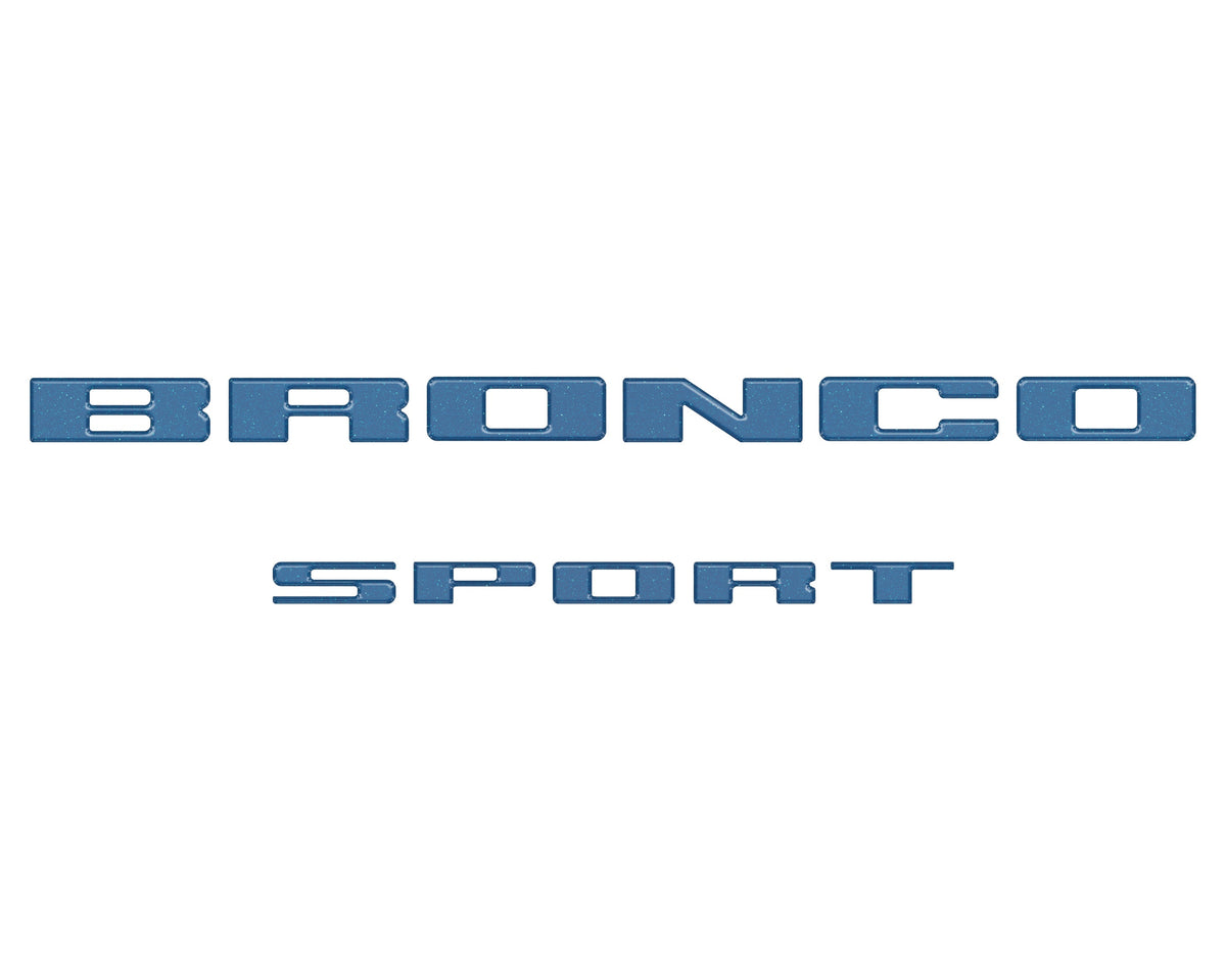 Rear Liftgate Letter Overlays Fits 2021-2027 Ford Bronco Sport